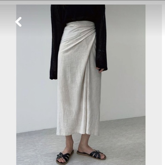 Zara Skirts Zara Linen Skirt Poshmark